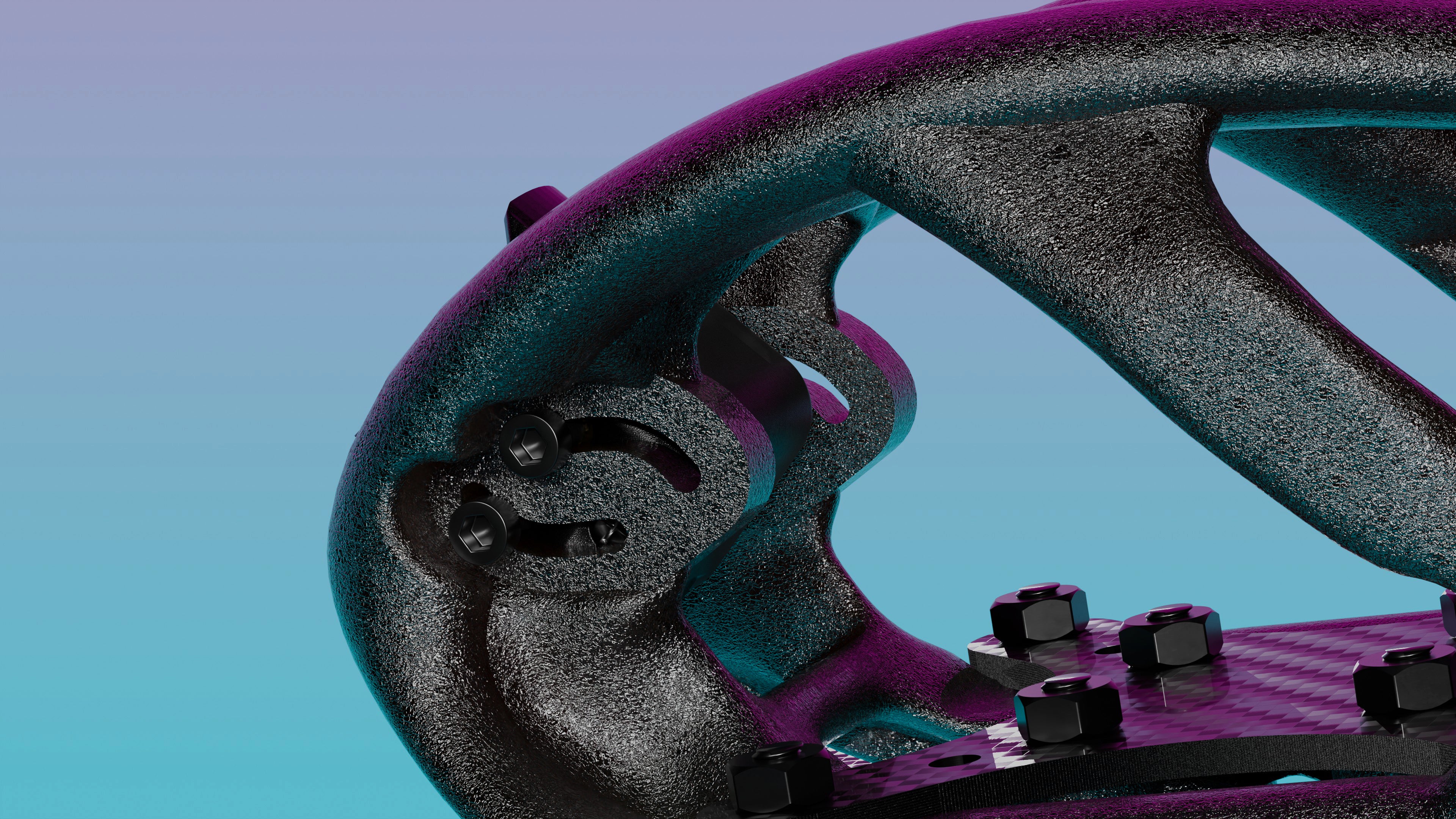Adjustable and decoupled camera mounting for the right adjustment and less vibrations.